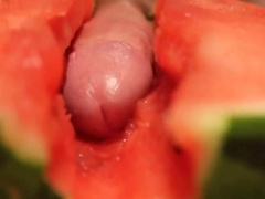 fruit fuck and self swallow - the best comes after cumming 6