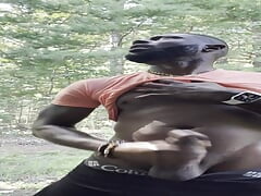 I Hope I Don't Get Caught Cumming Like This Behind This Plaza