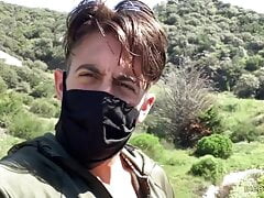 Outdoors in car masturbation