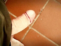 Getting cream off my cock