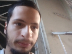 Fellow with fetish in smoke