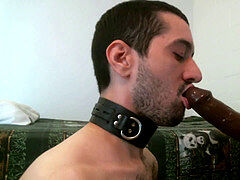 gargling and drilled by ebony dildo
