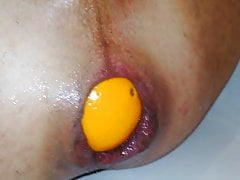 Fruit anal insertion and gape 2