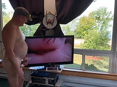 Cutie shows tits and privates!