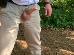 Very First Cum-Shot Outdoor