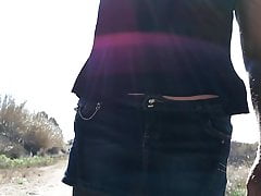 Minskirt bra and thong tights