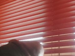 at the window