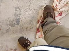 trample and sweep dirty floor with floral 10 dress 2