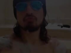 Anal with Dildo & Vibrator in Bubble Bath with Cumshot