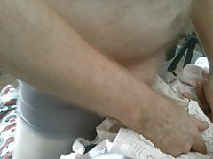 Cumming on Wifes pink bra