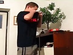 Hot twink whit big cock and dildo