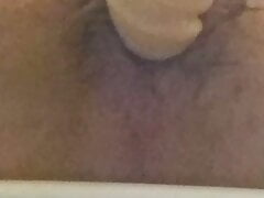 manpussy gaping with dildo