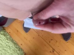 Small cock with egg vibrator