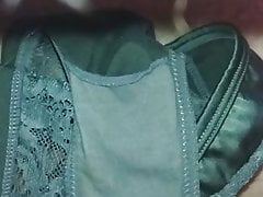 Welsh mate's wife's panties getting a nice load