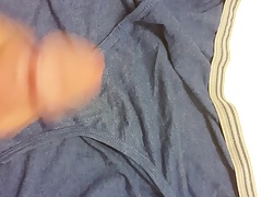 Cumming on bbw ex's panties