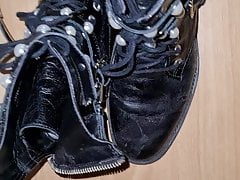 Cum on zara boots of a girlfriend
