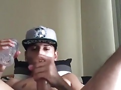Hot latin jerking off