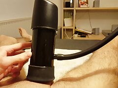 Machine Milking my cock - Tremblr Milking Machine