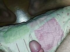I masturbate at night until no one sees. I cum on my stomach with a cumshot