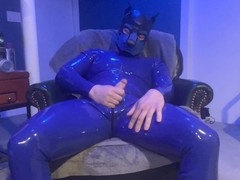 Stylish gay rubber fetish with kinky toys and sensual pleasure