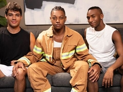 Gaming buds Brandon Dallas and Kai enjoy a 3some