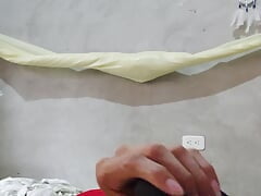 YOUNG MAN TOUCHES HIS PENIS UNTIL IT GETS HARD