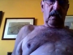 Grandfather Stroke On Cam