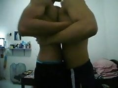 Two gym boys doing gay sex together