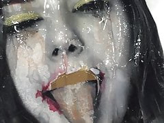 Cumslut Vera covered with cum & pee