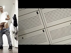Gym Time Thrill: Solo Release in the Locker Room