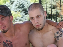 James and Wolf Hudson prefer a hot fuck outside