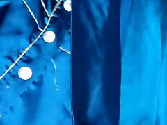 Urine and Pissing on satin silky suit salwar of nurse (74)