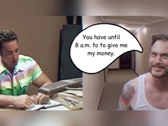 Rock-A-Bottom-Baby: Daddy hunk Billy Herrington gets his rock bottom pounded in part 1