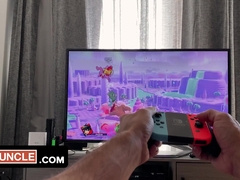 Gamer Man Torn Up His Xxl Man-Meat In Taut Ass-Cheek