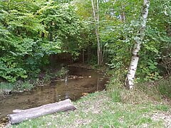 Naked through the creek