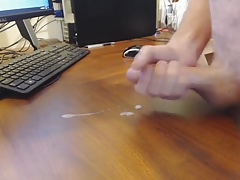 Jackoff cock and cum