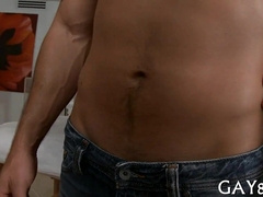 Watch how this straight dude rubs and pleases his hot assets