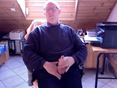 74-Yr-Elderly German Silver Dad Pops Rigid