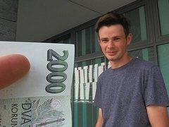 Quick Prague fuck featuring a brunette amateur bottom