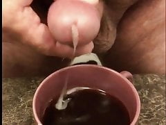 Cum in coffee