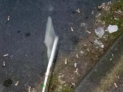Wank on public