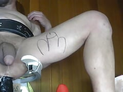 Dildo sodomy on webcam