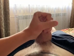 Dude Faps on the Couch and Plays with Nuts