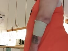 Gangstazz strips In the kitchen