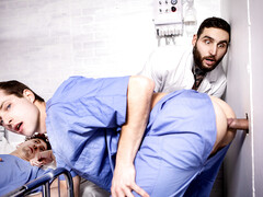 Doctor fucks male nurse in crazy glory hole kinks