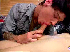 Gay piss gulping porn movietures Emo guy Skye enjoys That giant Cock!