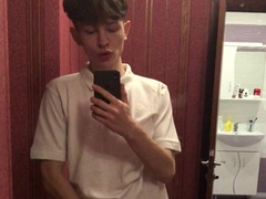 Desire Fellow Stunningly Getting Off On Herself At The Mirror