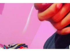 Hot Model  Dick Flashing & Cumshot in room