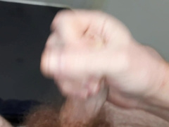 Brit Chav Edging Jizz Shot In Public London Motel