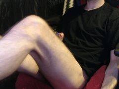 Nasty stud milking off Xxl Stiff Chisel. Groaning jism.